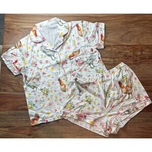 Women's Chicken Pajamas Large